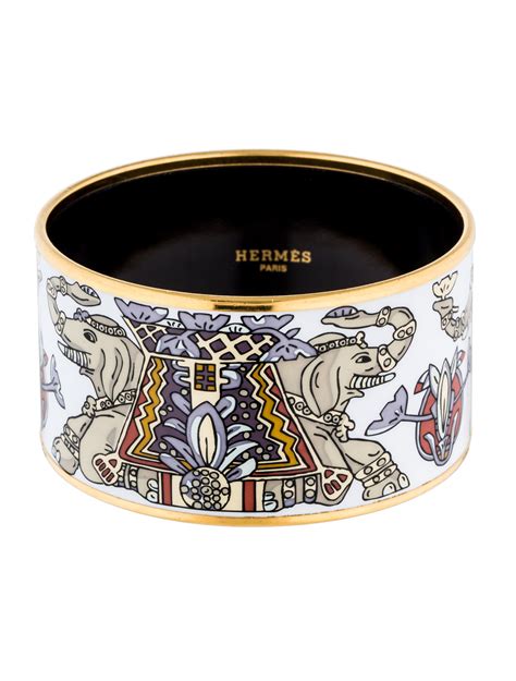 hermes enamel bracelet used|hermes extra wide enamel bracelet.